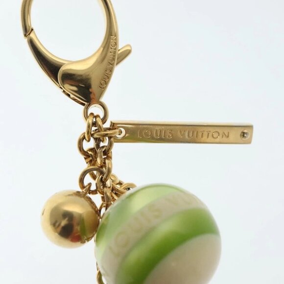 LOUIS VUITTON Bijoux Sac Mini Lin Croisette Charm Gold M95506 LV Auth 134900 - Picture 3 of 9